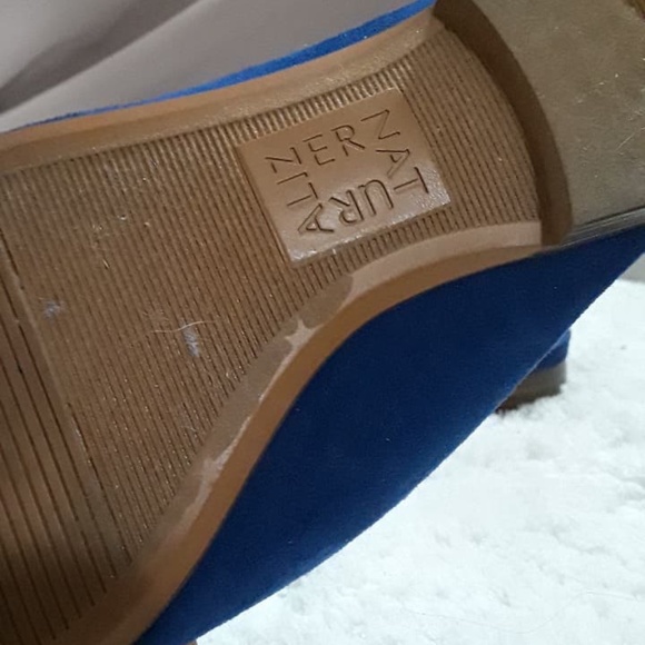 Naturalizer Small Heel Blue Slip On Mules Size 4 - Picture 4 of 13